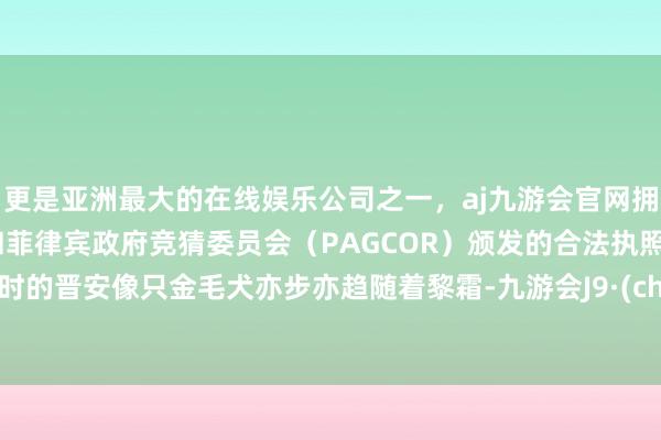 更是亚洲最大的在线娱乐公司之一,aj九游会官网拥有欧洲马耳他(MGA)和菲律宾政府竞猜委员会(PAGCOR)颁发的合法执照。失忆时的晋安像只金毛犬亦步亦趋随着黎霜-九游会J9·(china)官方网站-真人游戏第一品牌