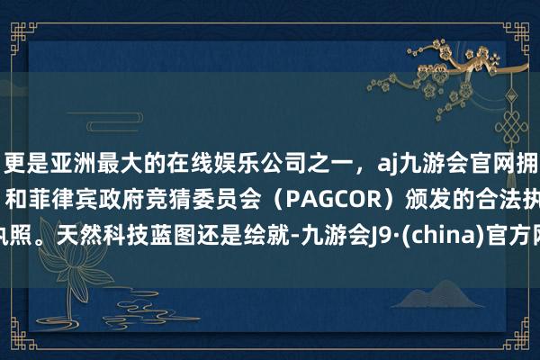 更是亚洲最大的在线娱乐公司之一,aj九游会官网拥有欧洲马耳他(MGA)和菲律宾政府竞猜委员会(PAGCOR)颁发的合法执照。  天然科技蓝图还是绘就-九游会J9·(china)官方网站-真人游戏第一品牌