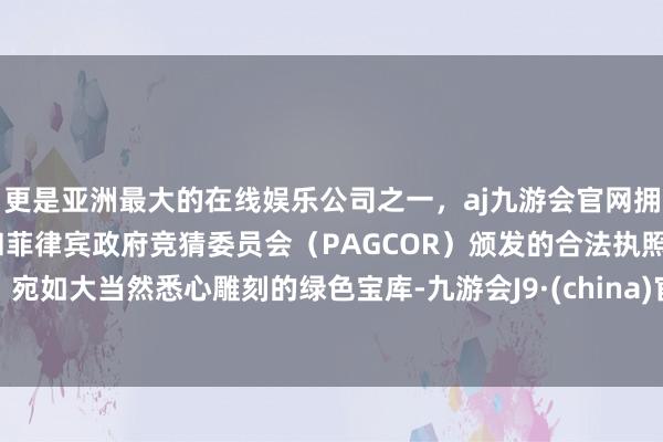 更是亚洲最大的在线娱乐公司之一,aj九游会官网拥有欧洲马耳他(MGA)和菲律宾政府竞猜委员会(PAGCOR)颁发的合法执照。宛如大当然悉心雕刻的绿色宝库-九游会J9·(china)官方网站-真人游戏第一品牌
