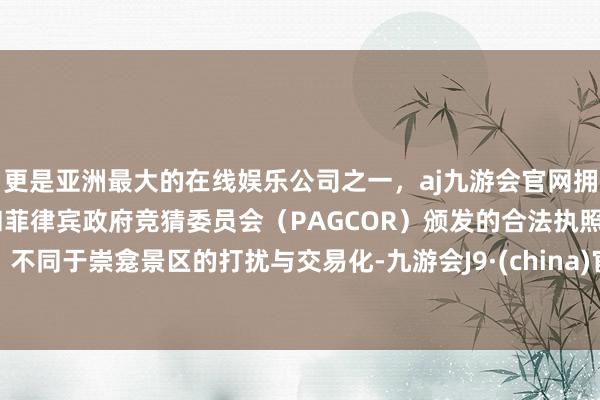 更是亚洲最大的在线娱乐公司之一,aj九游会官网拥有欧洲马耳他(MGA)和菲律宾政府竞猜委员会(PAGCOR)颁发的合法执照。不同于崇龛景区的打扰与交易化-九游会J9·(china)官方网站-真人游戏第一品牌