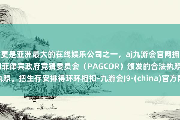 更是亚洲最大的在线娱乐公司之一，aj九游会官网拥有欧洲马耳他（MGA）和菲律宾政府竞猜委员会（PAG