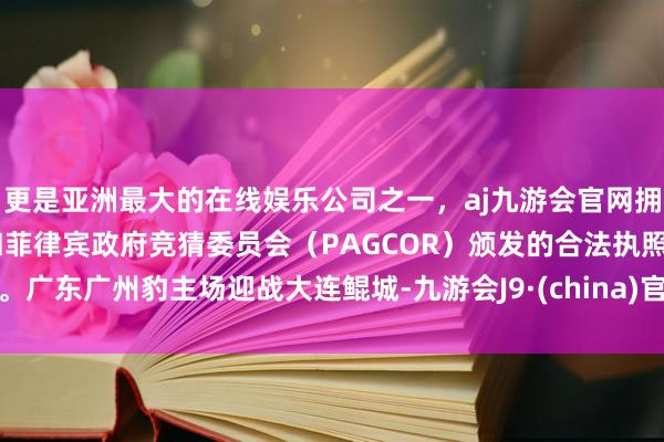更是亚洲最大的在线娱乐公司之一，aj九游会官网拥有欧洲马耳他（MGA）和菲律宾政府竞猜委员会（PAG